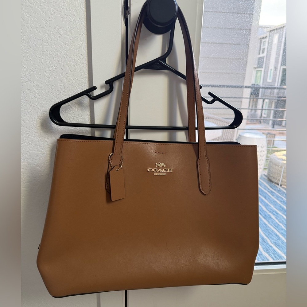 Coach Brown Leather Tote Bag